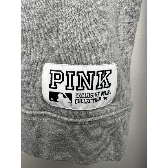 Victoria's Secret Pink Chicago Cubs Gray Sweatshirt Pullover Crewneck Sz Small - Picture 5 of 9